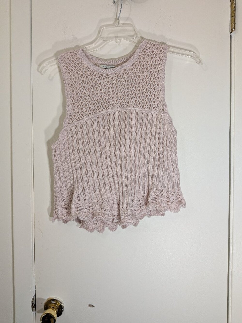 American Eagle Mixed-stich Tank